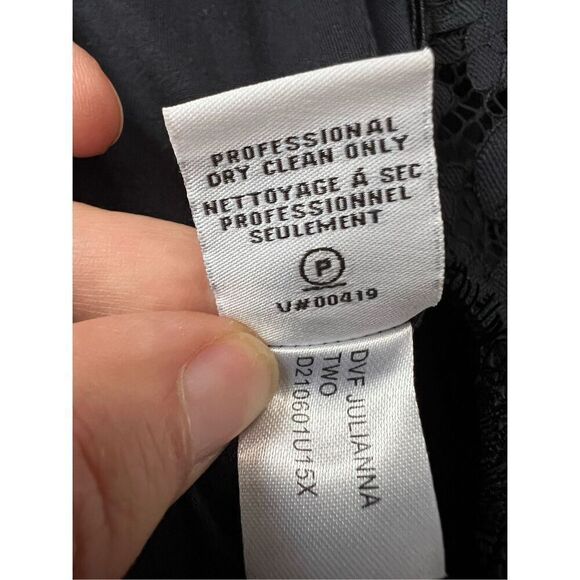 Diane Von Furstenberg Sleeveless Overlay Black Cover Vest Size 0 - Picture 6 of 9